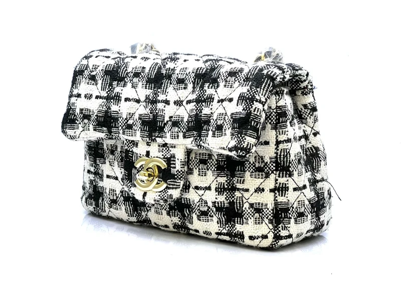 Chanel Mini Ladies Bags White Black Color