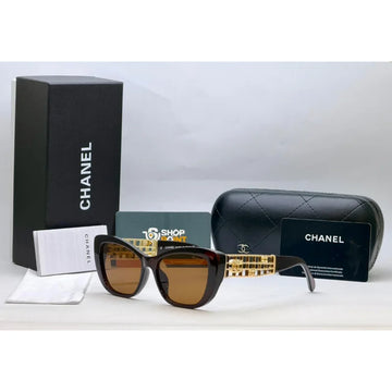 Chanel Brown Gradient Square Sunglasses