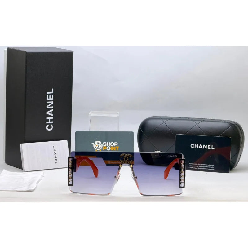 Chanel Oversized Shield Sunglasses