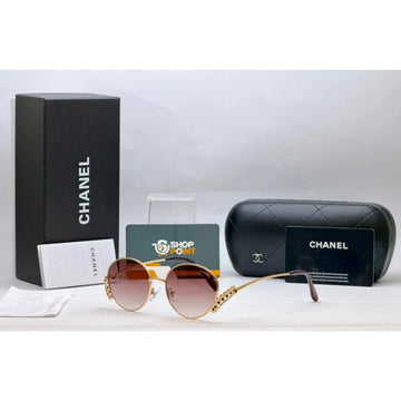 Chanel Rose Gradient Round Sunglasses
