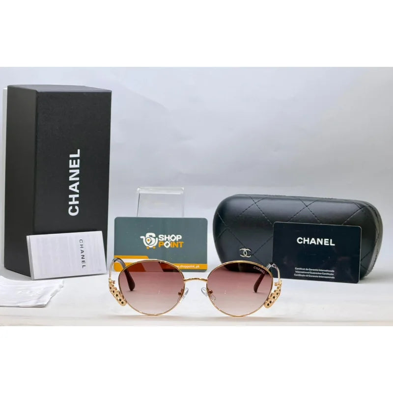 Chanel Rose Gradient Round Sunglasses