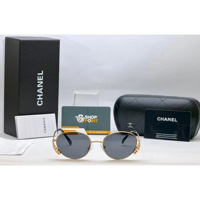 Chanel Round Metal Sunglasses