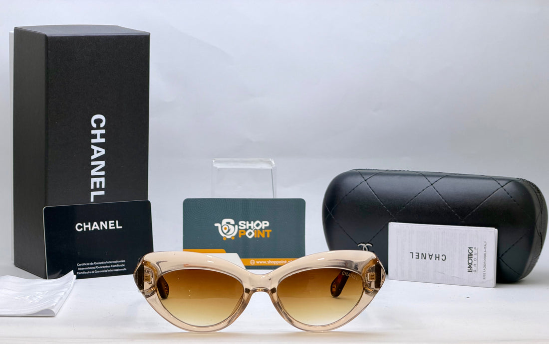 Chanel Tortoise Cat Eye Sunglasses