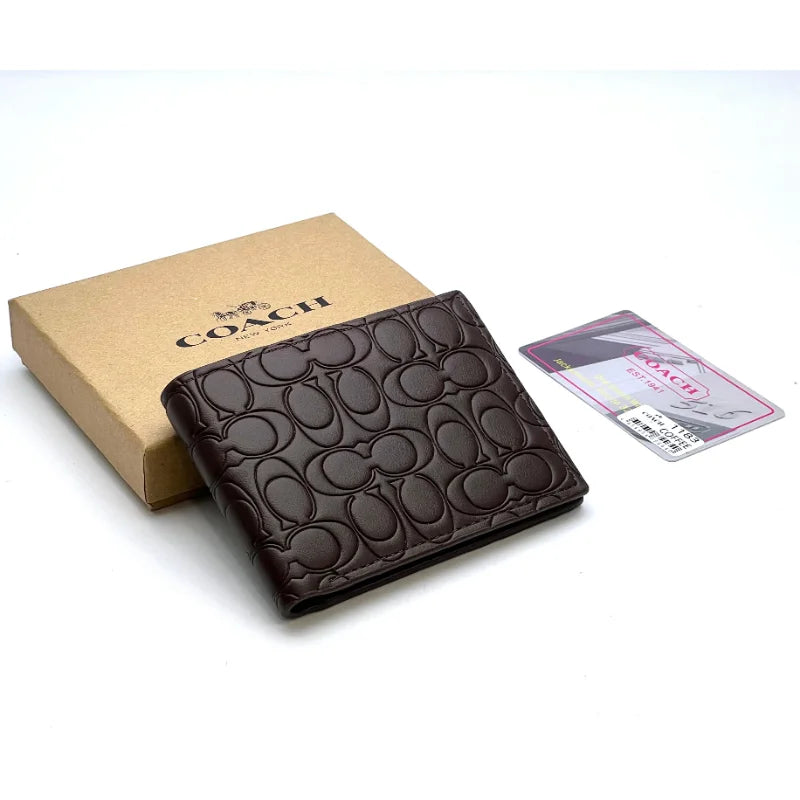 Coach Brown Monogram Wallet