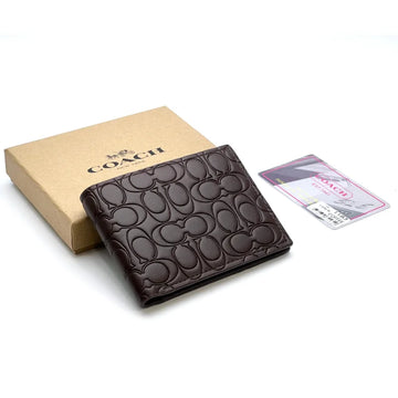 Coach Brown Monogram Wallet