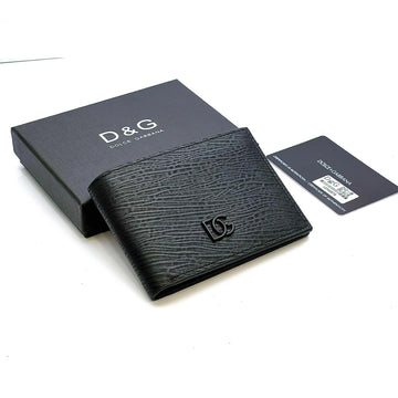 D&G Black Leather Wallet for Men