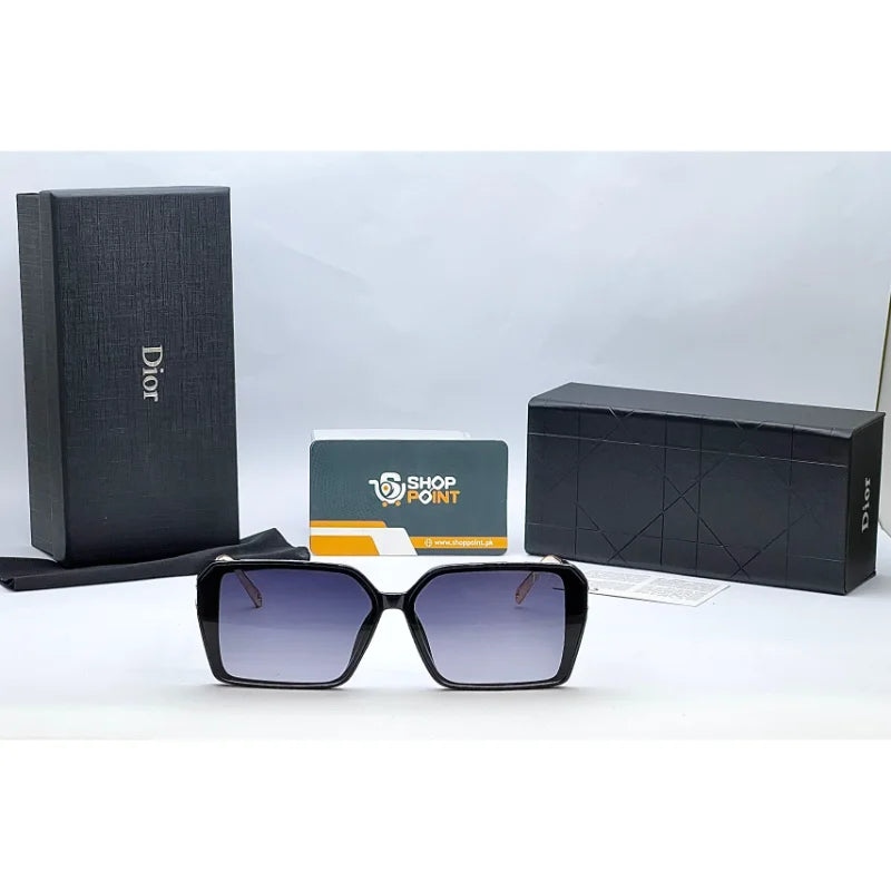 Dior Black Rectangular Sunglasses