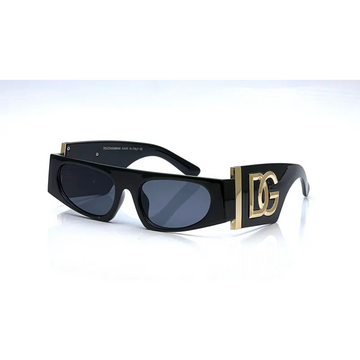 Dolce&Gabbana DG4412 Black With Golden Logo Sunglasses