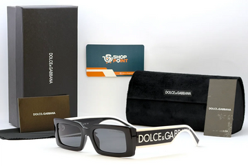 Dolce & Gabbana DG6187 Black Rectangle Sunglasses