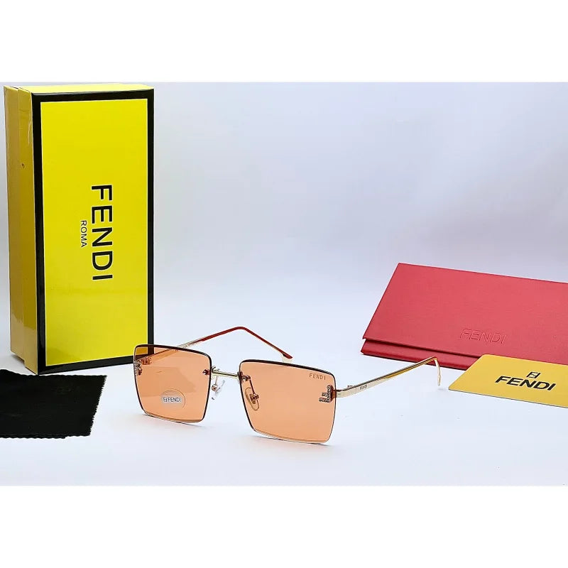 Fendi Black Rimless Sunglasses