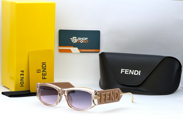 Fendi F30312 Transparent Beige Purple Gradient Sunglasses