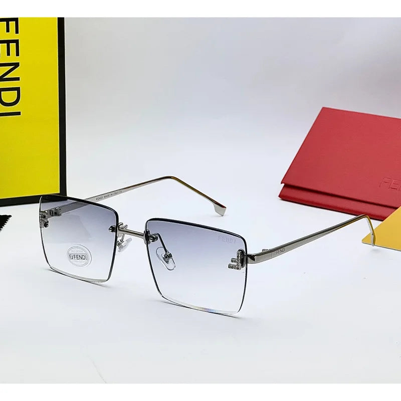 Fendi Rimless Transparent Sunglasses