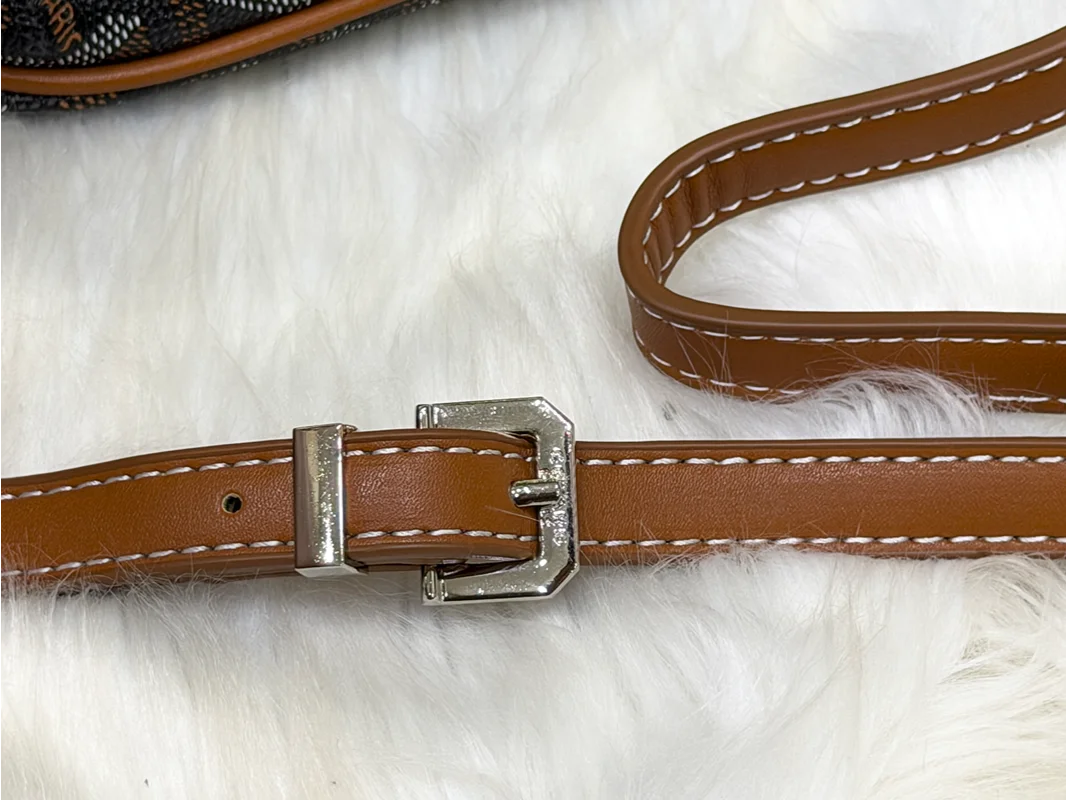 Goyard Cap-Vert Brown Goyardine Crossbody Bag