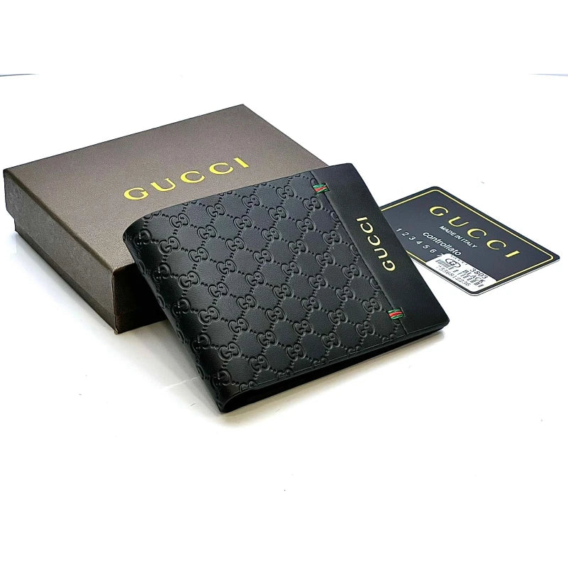 Gucci Brown Texture Wallet For Men