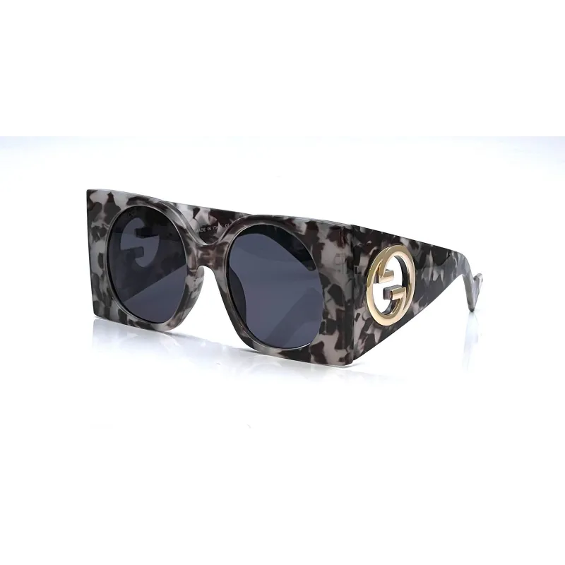 Gucci GG1254S Gray Marble Style Sunglasses
