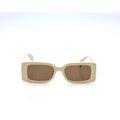 Gucci Rectangular Frame White Injection Sunglasses