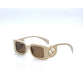 Gucci Rectangular Frame White Injection Sunglasses