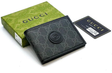 Gucci Black GG Detail Wallet