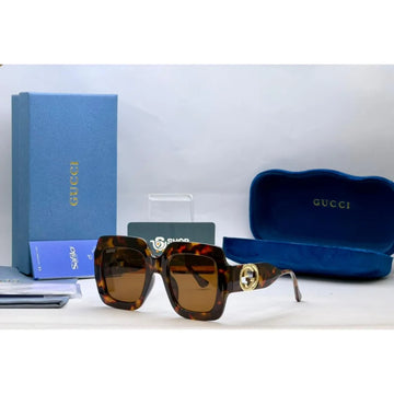 Gucci Brown Oversized Sunglasses