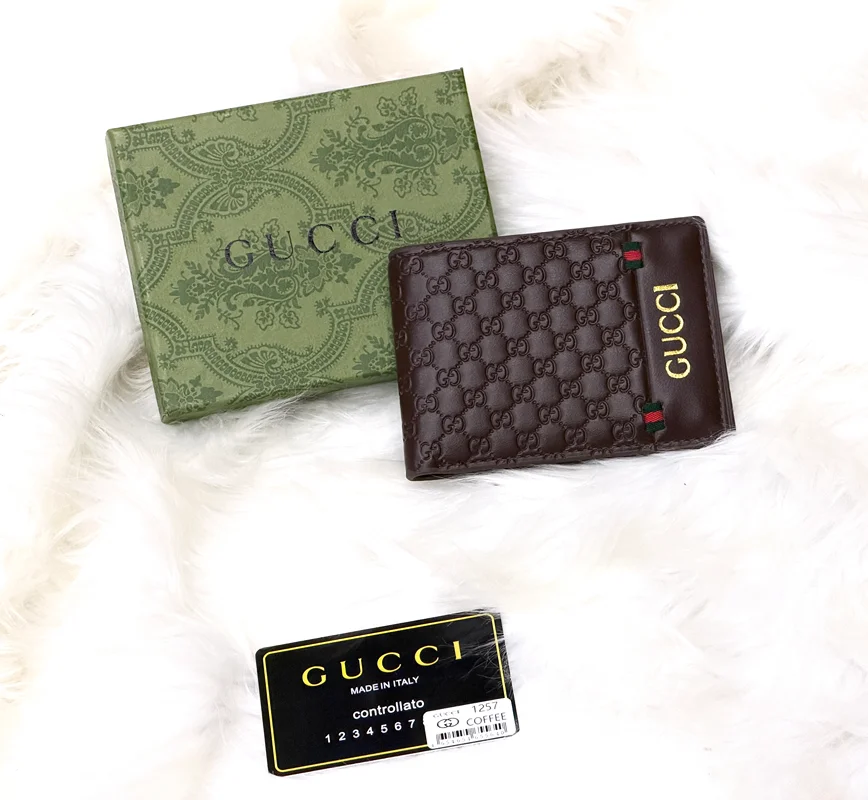 Gucci Brown Texture Wallet