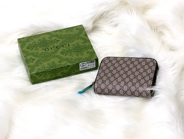 Gucci GG Pattern Accordion Card Holder Wallet – Brown