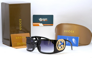 Gucci Black Rectangular Sunglasses