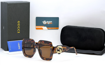Gucci Brown Oversized Sunglasses