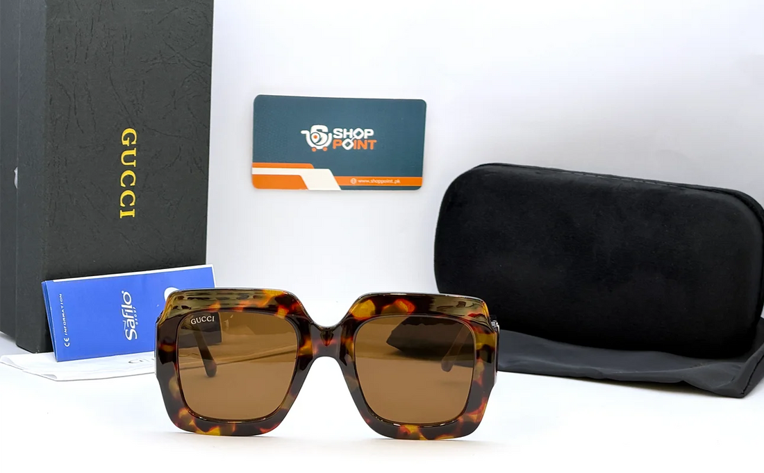 Gucci Brown Oversized Sunglasses