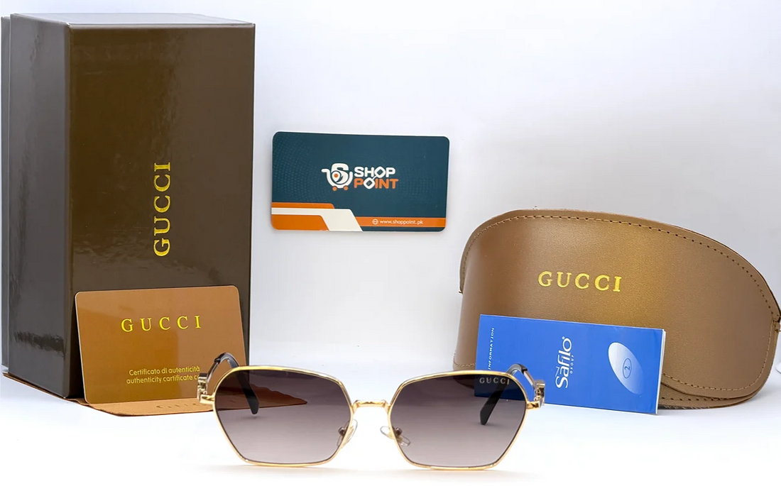 Gucci M218 Brown Gradient Square Sunglasses