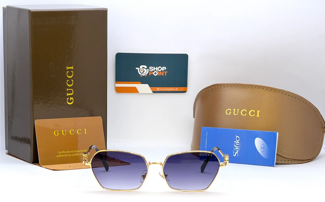 Gucci M218 Purple Gradient Square Sunglasses