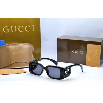 Gucci Rectangular Injection Black Sunglasses