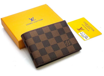 LV Check Pattern Wallet