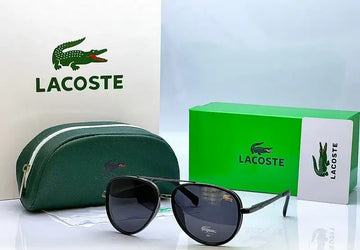 Lacoste L122 Aviator Black Color Sunglasses
