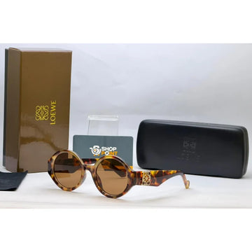 Loewe Tortoise Round Sunglasses