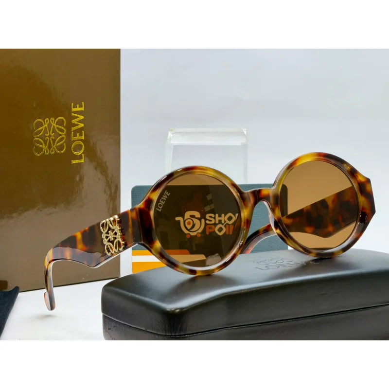 Loewe Tortoise Round Sunglasses