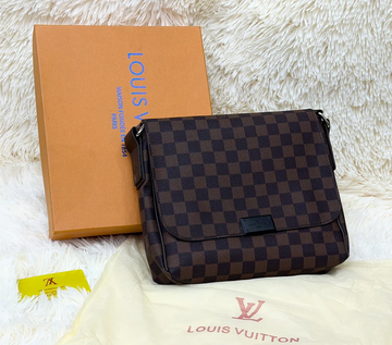 Louis Vuitton Damier Brown Flap Messenger Crossbody Bag