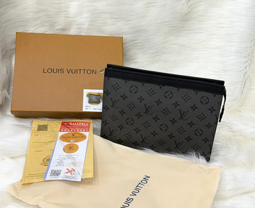 Louis Vuitton Monogram Eclipse Grey Zip Pouch