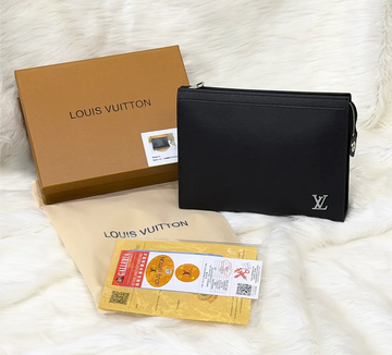 Louis Vuitton Black LV Zip Pouch