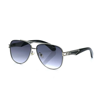 Maybach 22388 Aviator Black Silver Sunglasses