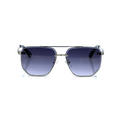 Maybach Silver Black Light Shade Cut Shape Sunglass