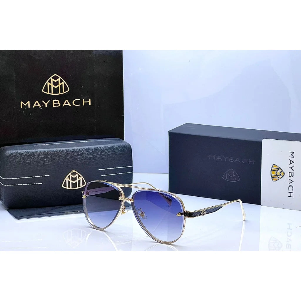 Maybach M24 Golden Black Aviator Sunglasses