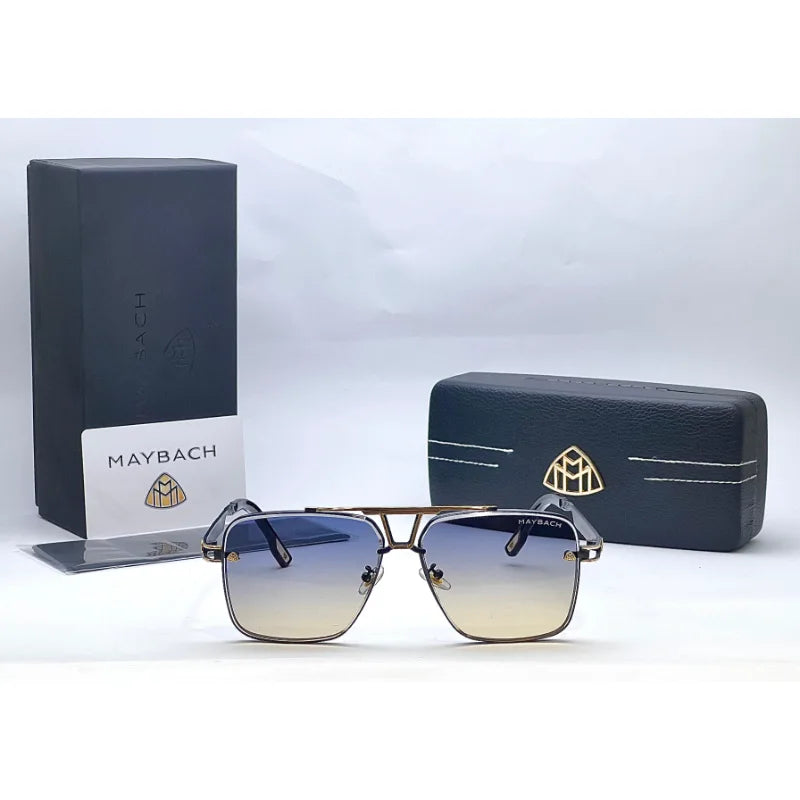 Maybach Square Golden Double Shade Sunglasses