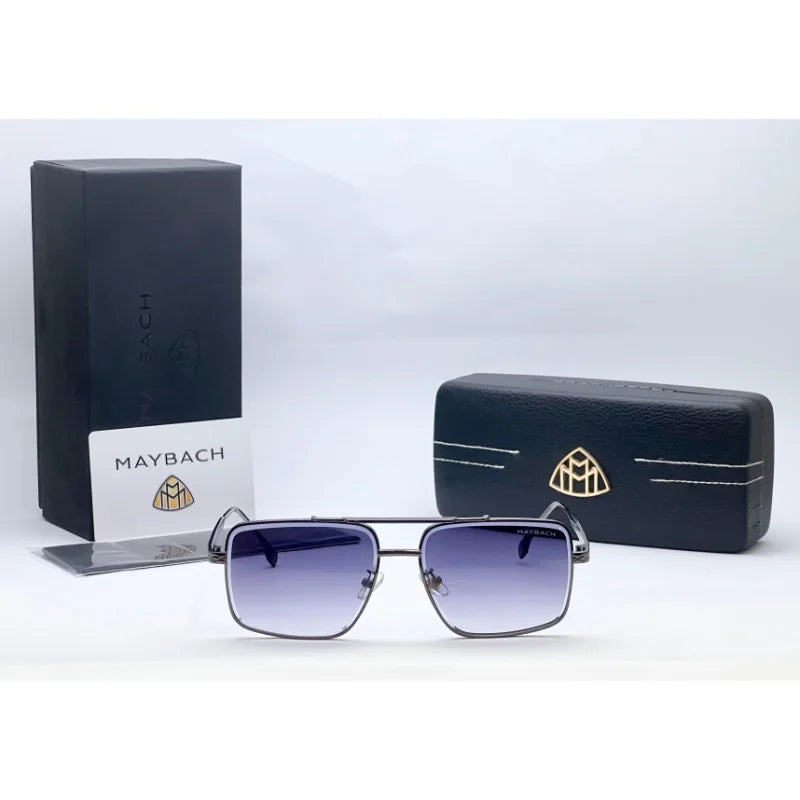 Maybach TJ72306 Square Silver Black Sunglasses