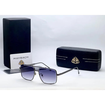 Maybach TJ72306 Square Silver Black Sunglasses