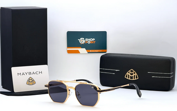 Maybach C-710 Gold Frame Black Lens Sunglasses