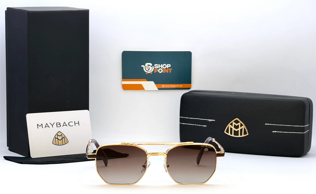 Maybach C-710 Gold Frame Brown Gradient Sunglasses