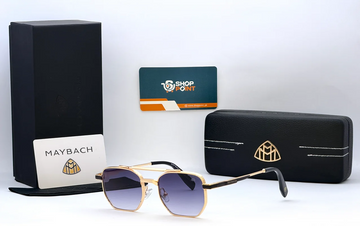 Maybach C-710 Gold Frame Purple Gradient Sunglasses