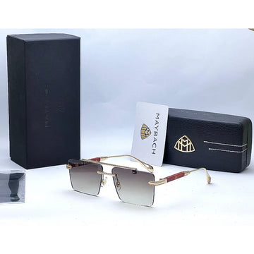 Maybach Square Golden Brown Sunglasses
