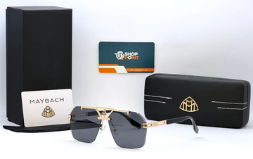 Maybach T09144 Gold Frame Black Lens Sunglasses
