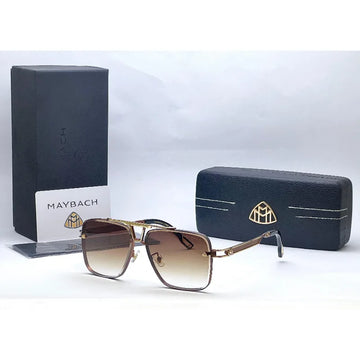 Maybach TJ72290 Square Golden Brown Sunglasses